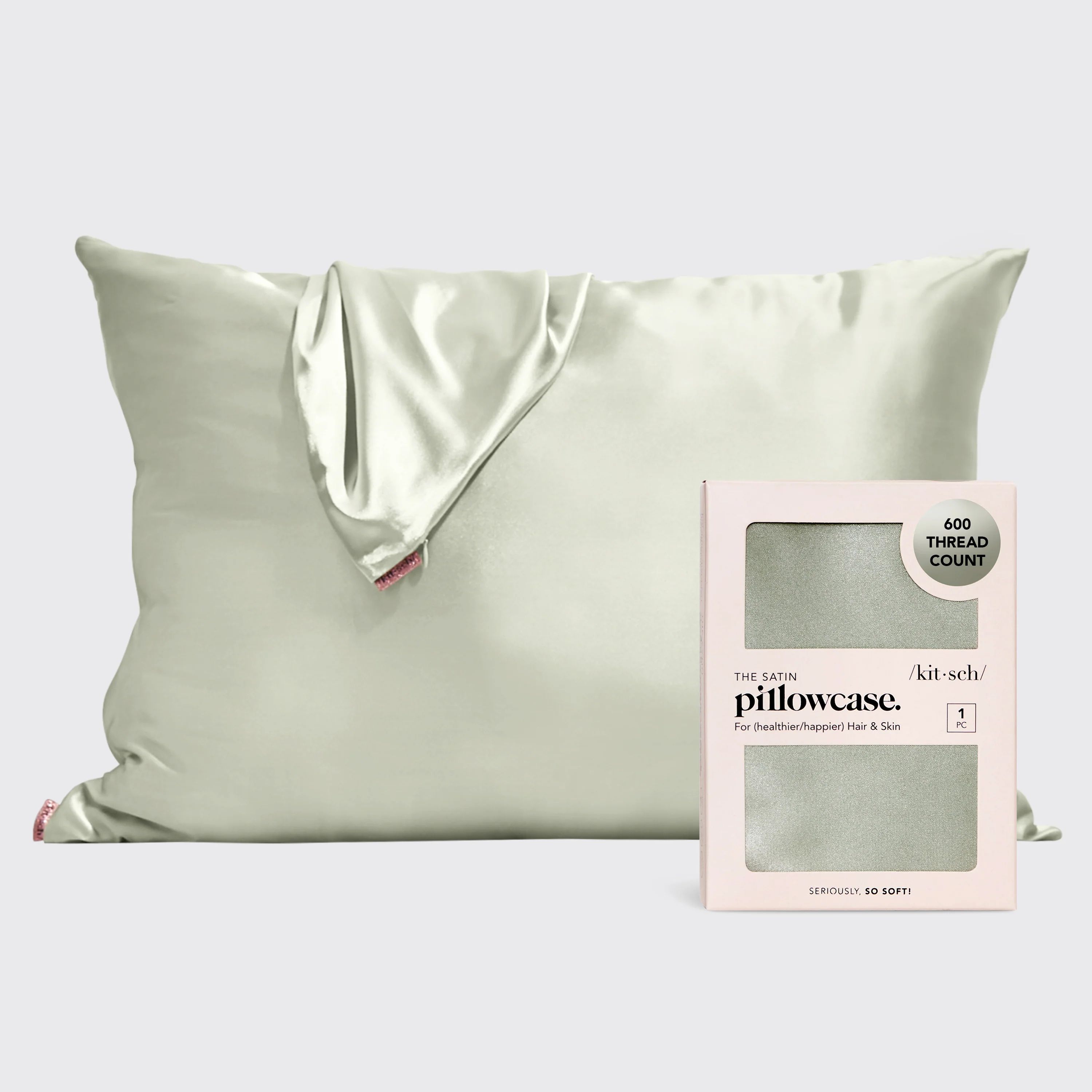 Satin Pillowcase - Sage | Kitsch