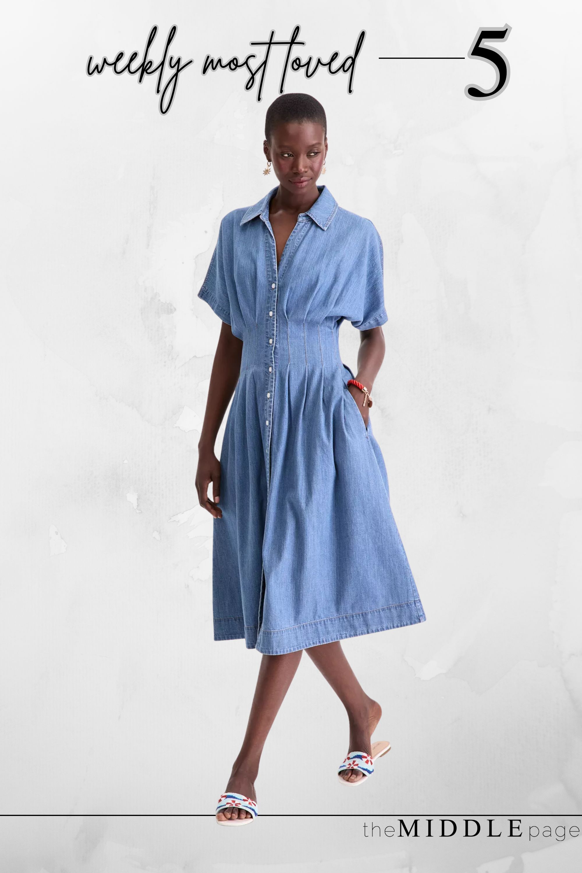 This dark wash denim dress is such a great under $100 find—comfortable, flattering, and perfect for those effortless, everyday outfits. 

 #LTKootd #LTKSeasonal #LTKOver40