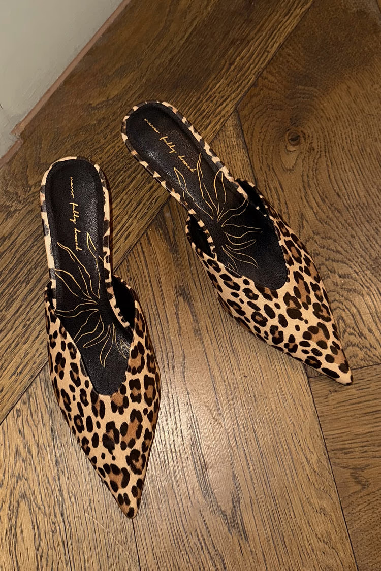 Leopard Heel Mules | Never Fully Dressed (UK & IE)