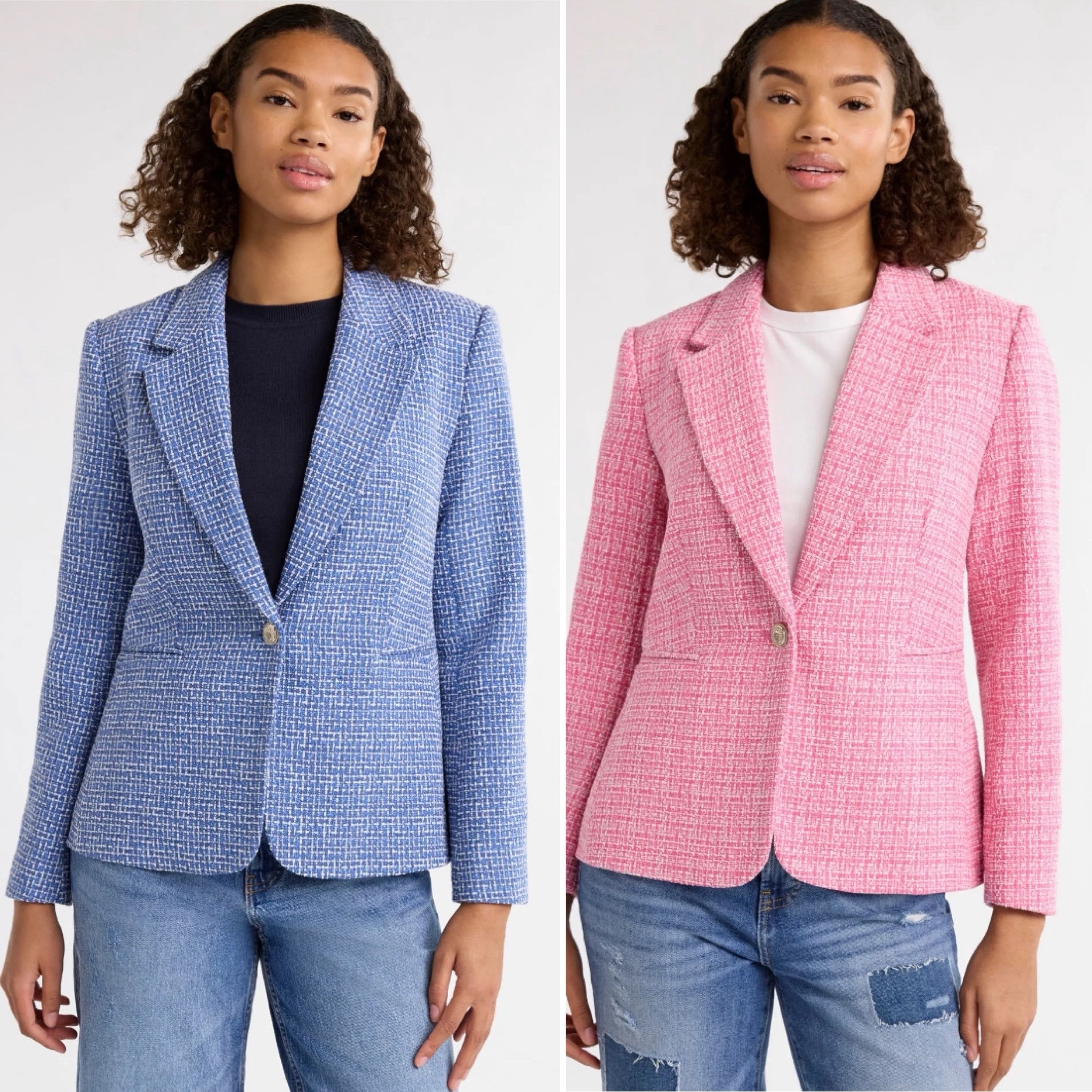 Tweed blazers for  the summer color palette. 

#LTKFindsUnder50 #LTKWorkwear #LTKStyleTip