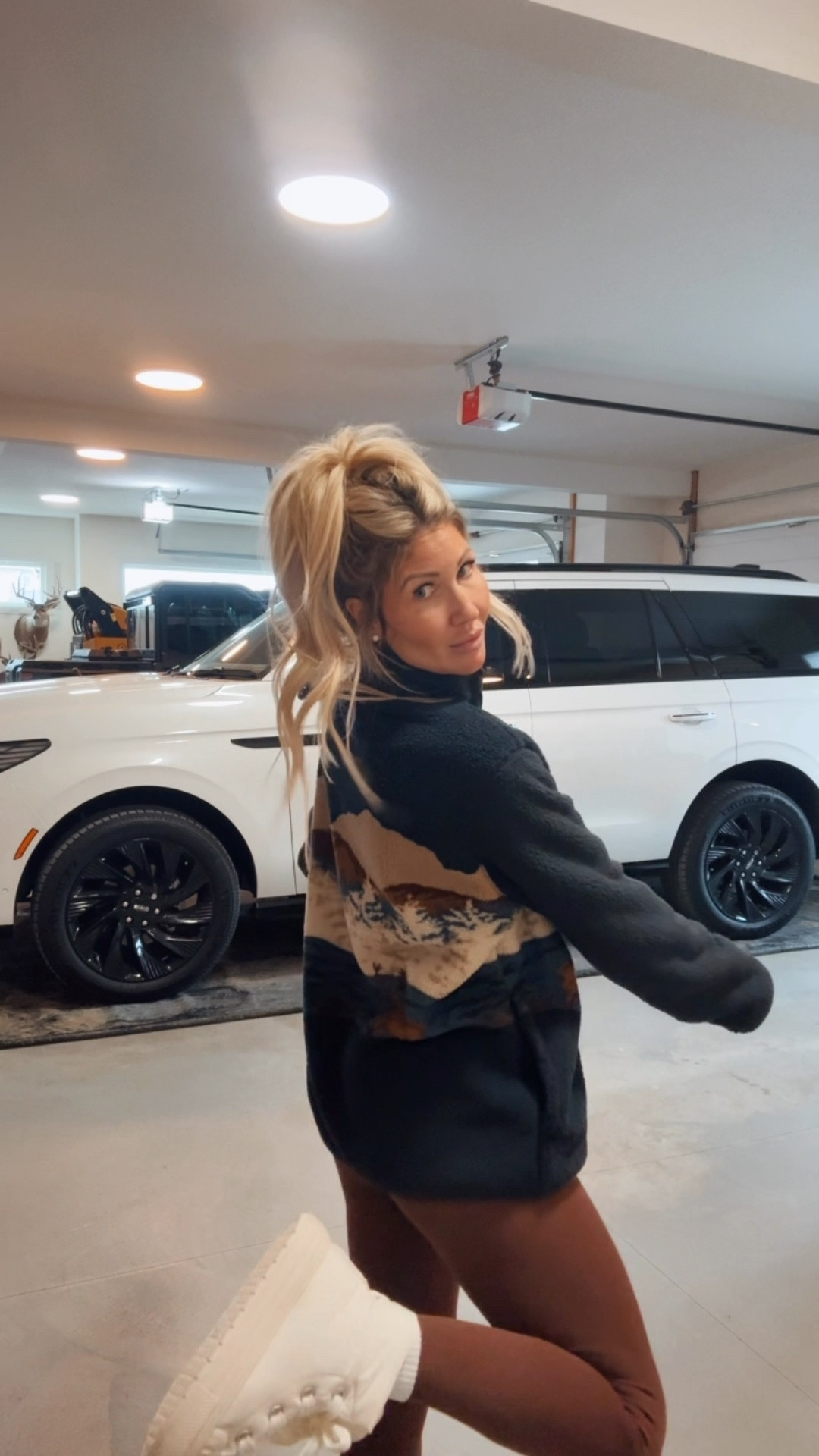 Ladies men’s old navy section for the Sherpa.. wearing size medium… this print seems to be sold out in a lot of sizes.. but they have other good prints… the best lulu dupe leggings for half the price! Wearing size small 

#LTKcanada #LTKwinter #LTKstyletip