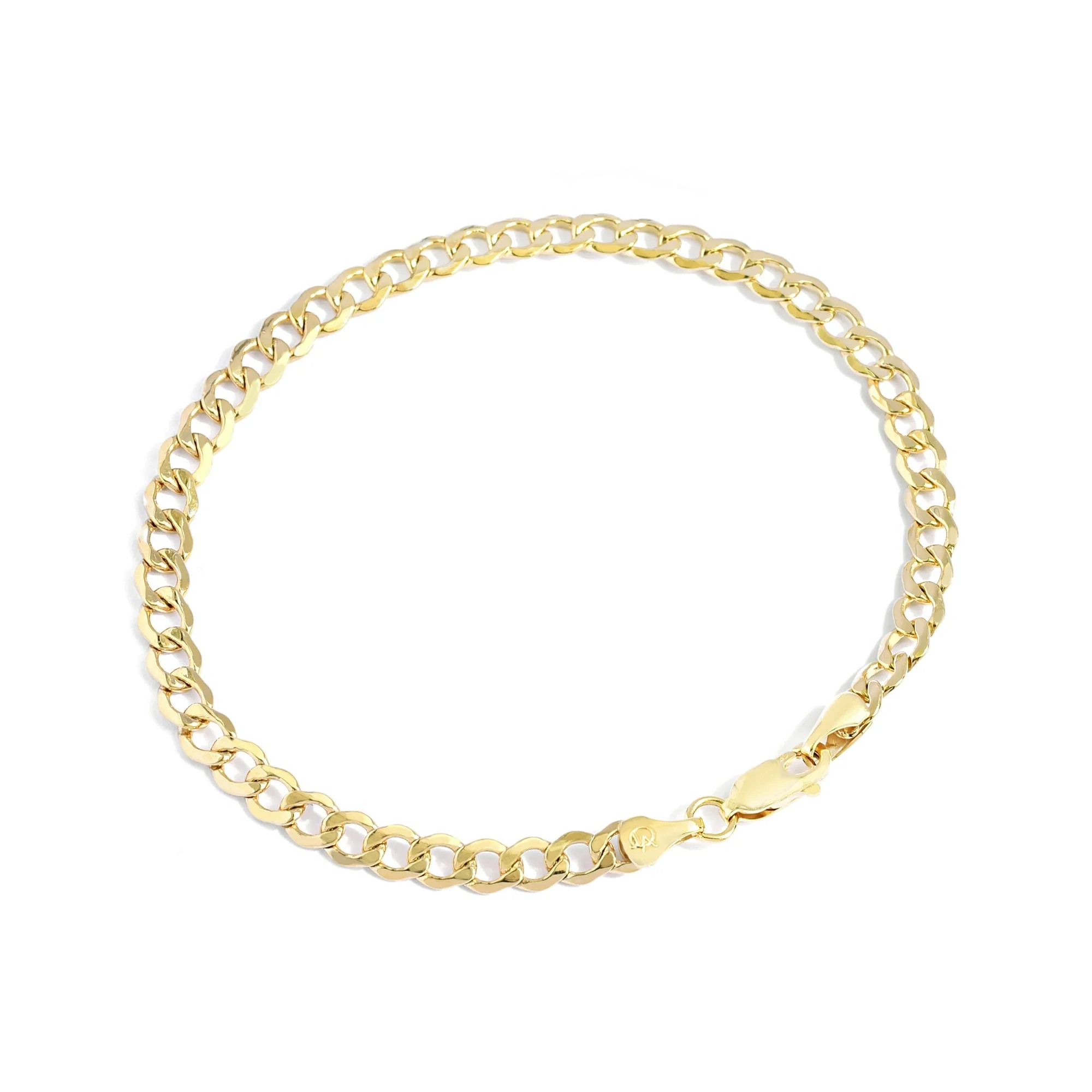 Jewelry Atelier Gold Filled Chain Bracelet Collection - 14K Solid Yellow Gold Filled Miami Cuban ... | Walmart (US)
