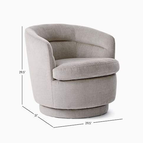 Viv Swivel Chair | West Elm (US)