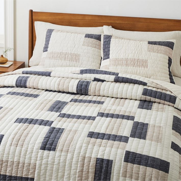 Natural Patchwork Quilt & Shams | West Elm (US)