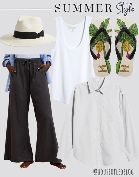 Summer outfit, aerie, button down shirt, flip flops 

#LTKstyletip #LTKsalealert #LTKfindsunder50