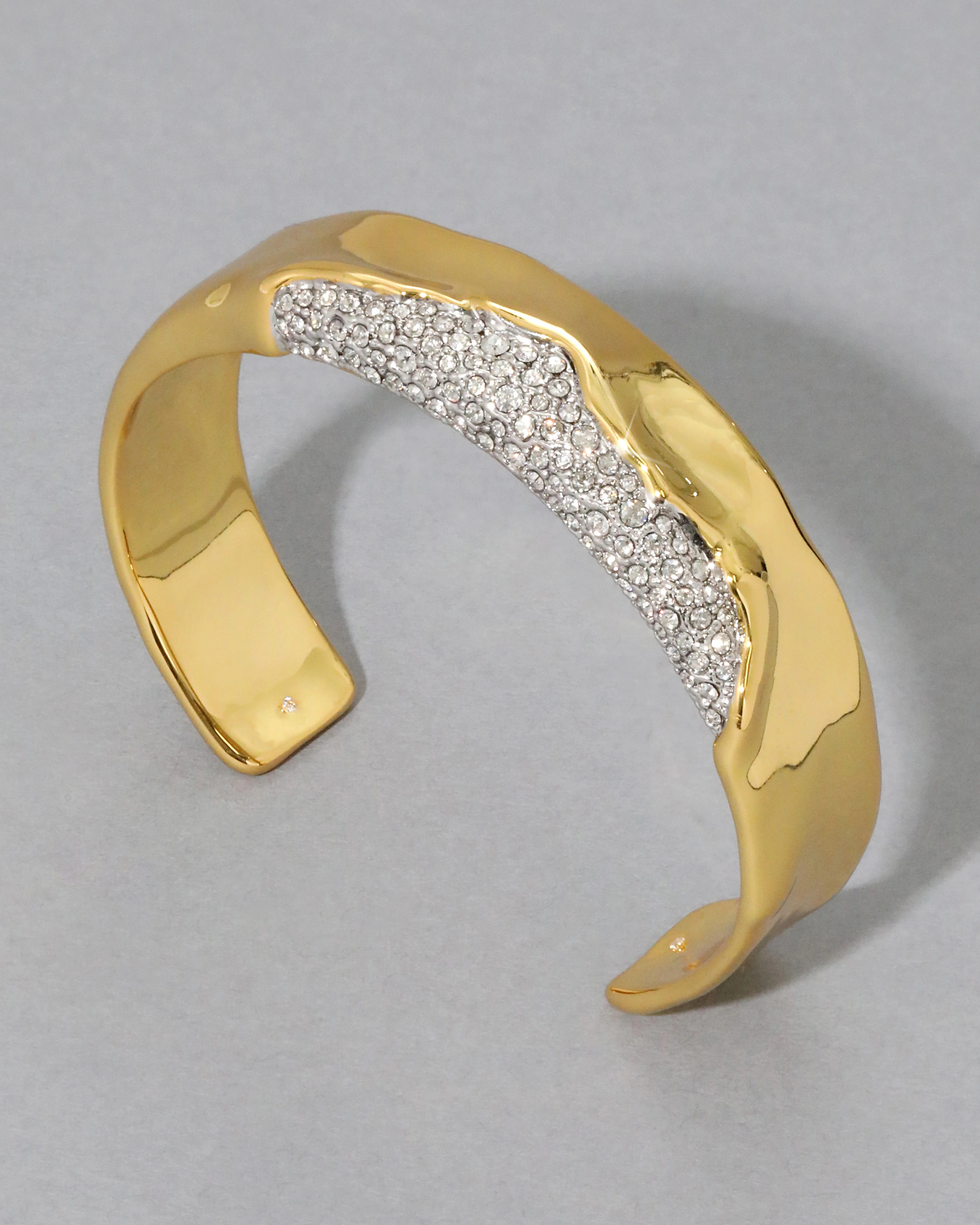 Alexis Bittar Solanales Crystal Cuff Bracelet in Gold | Statement Jewelry from Alexis Bittar | Alexis Bittar