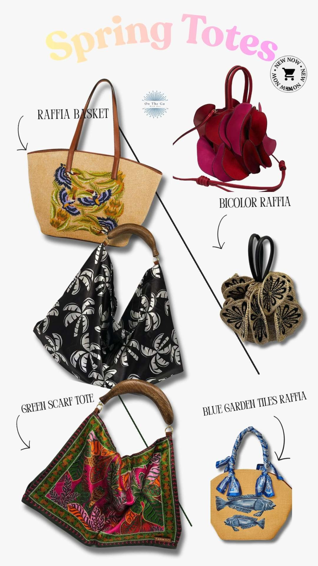 I am definitely in my tote bag era. @farmrio is serving the goods this Spring with vibrant colors and designs. I am in love with the Green Scarf Tote bag. It's the banana handle for me. #gag 

 