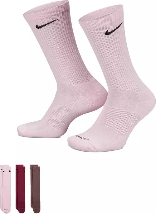 Nike Dri-FIT Everyday Plus Cushion Crew Socks - 3 Pack | Dick's Sporting Goods