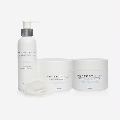 PERFECT SKIN BY CHRISTIE KIDD, PA-C | Fresh + Clean Duo Bundle | Natural Face Cleanser & Exfoliating Pads Set | Clean, Soothe, and Refine Skin | Amazon (US)