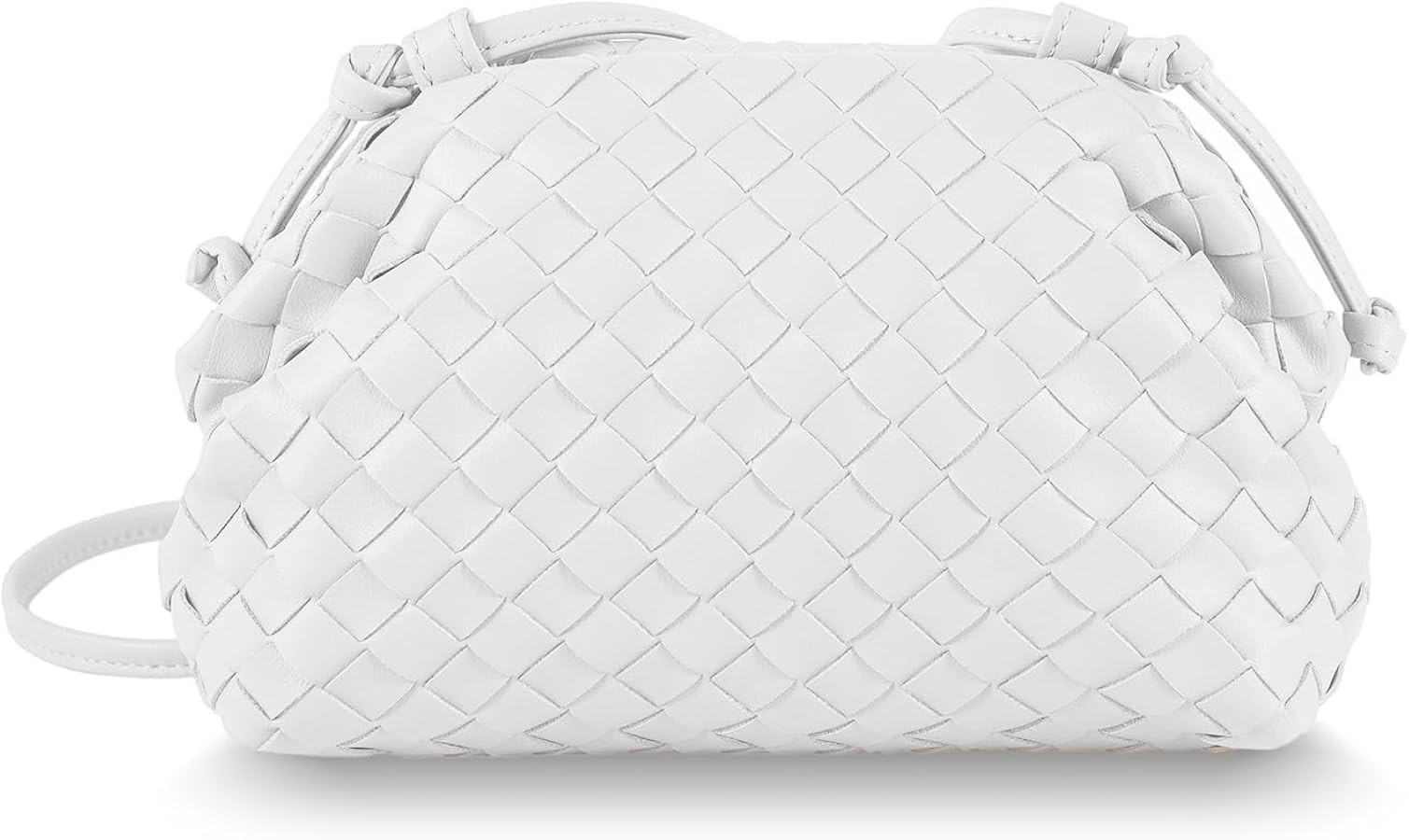 Huralona Dressy Pleated Vegan Leather Clutch Purse Woven Soft Cloud Dumpling Clutch Bag for Women... | Amazon (US)