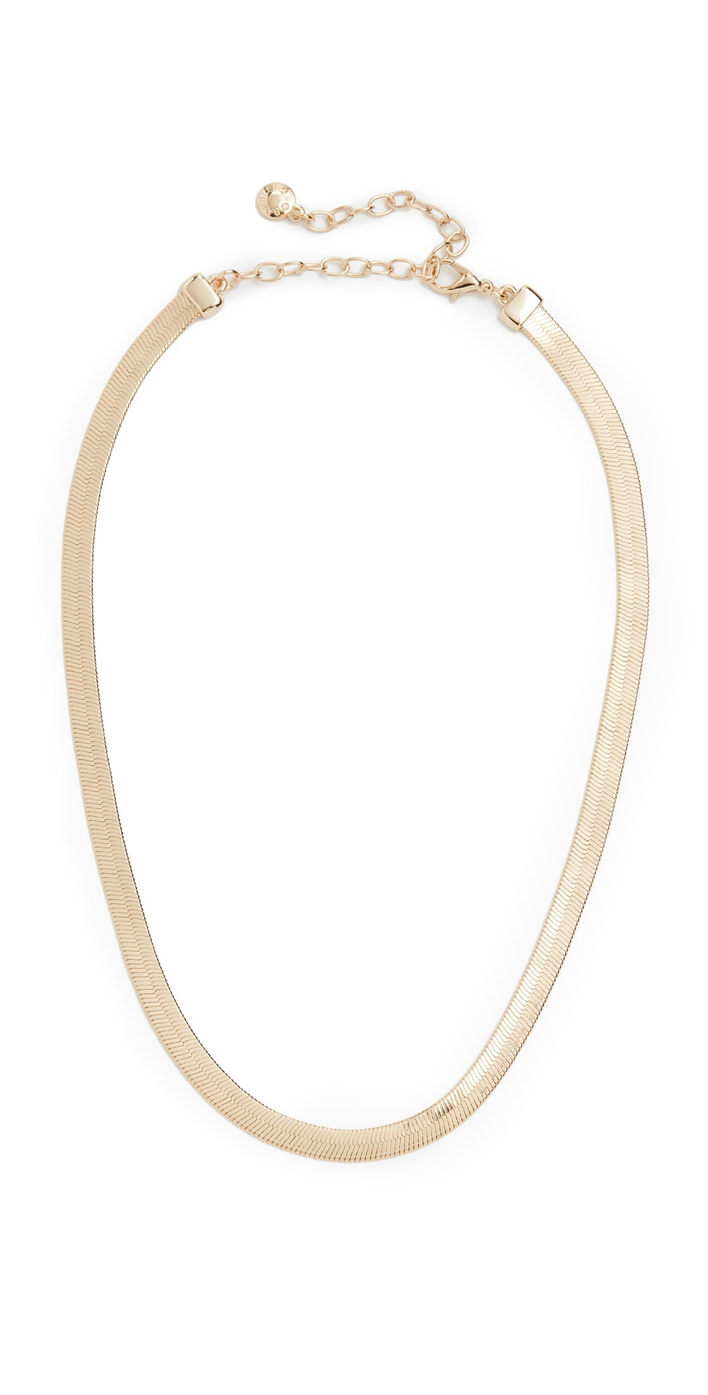 BaubleBar Gia Herringbone Necklace Gold One Size | Shopbop