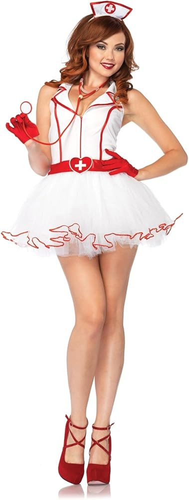 Leg Avenue Costumes 2Pc.Ravishing Rn Petticoat Dress and Matching Head Piece | Amazon (US)