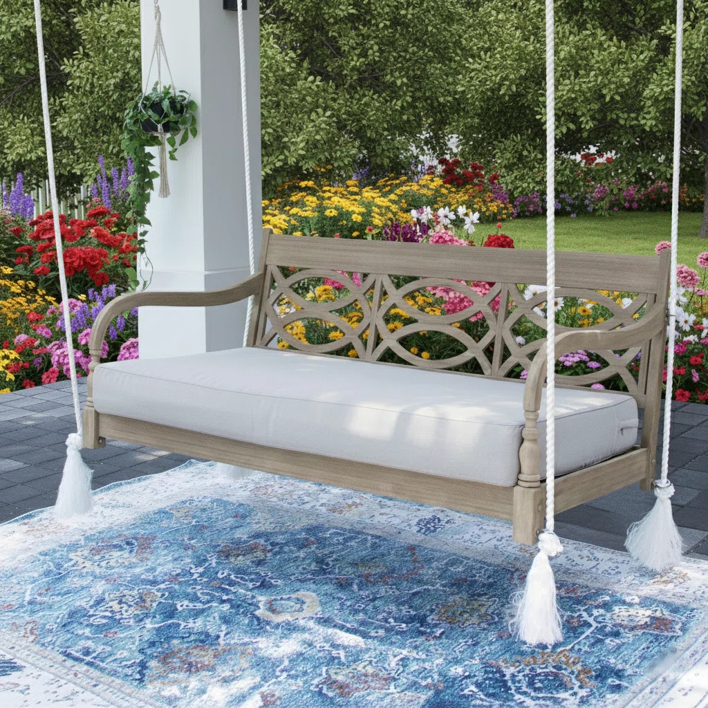 Mahogany Wood Porch Swing Bed | Wayfair North America