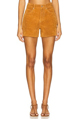 Free People x We The Free Tippi Faux Suede Short In Dark Honey from Revolve.com | Revolve Clothing (Global)