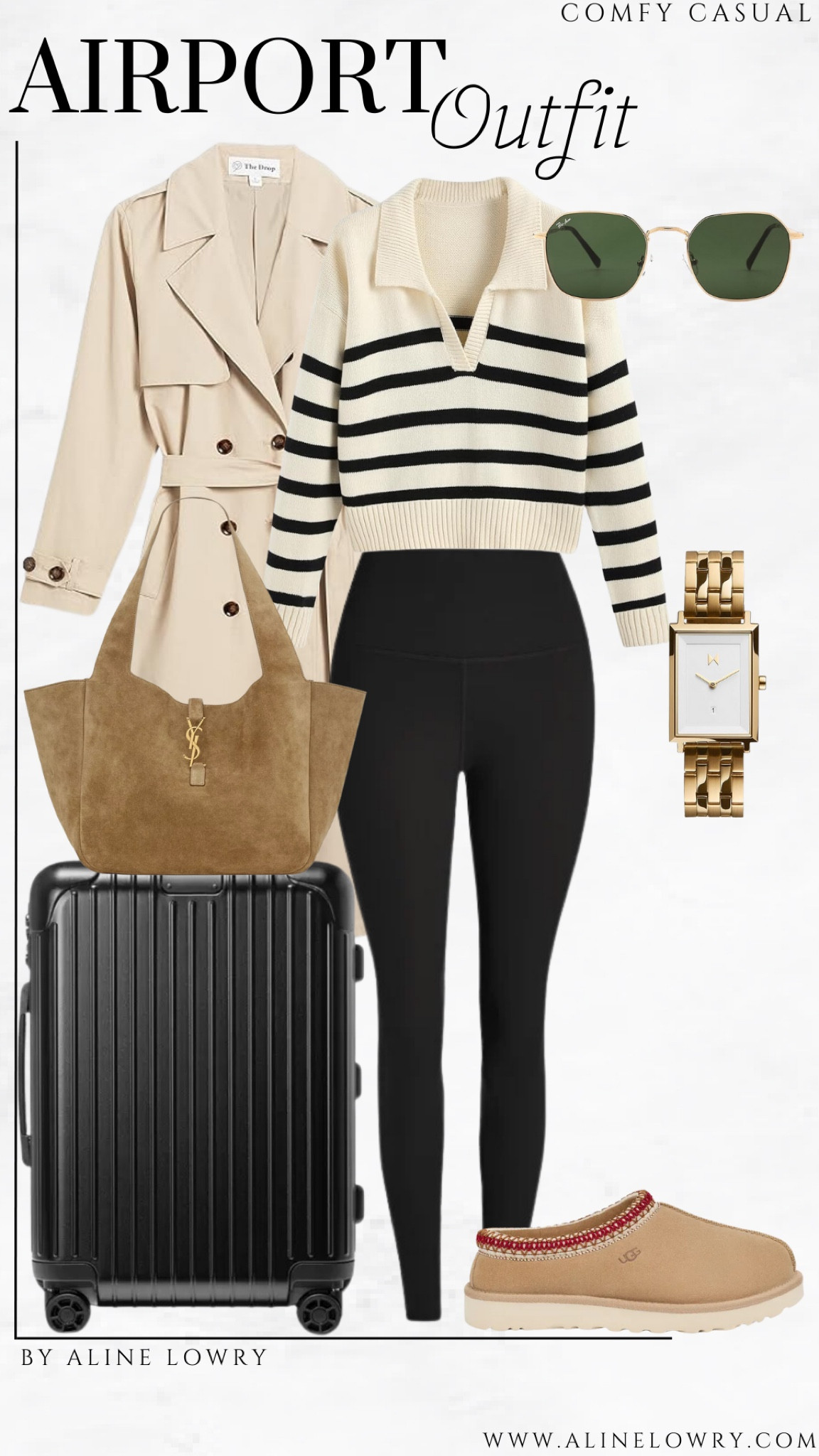 Amazon Airport outfit idea - striped sweater, long trench coat, suede bag 

#LTKU #LTKSeasonal #LTKTravel