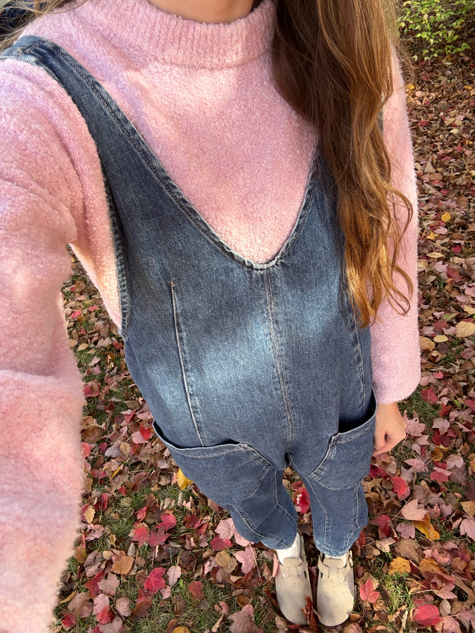 wearing an xs in both sweater and jumpsuit 

Fall outfit, casual outfit, mom outfit 

#LTKSeasonal