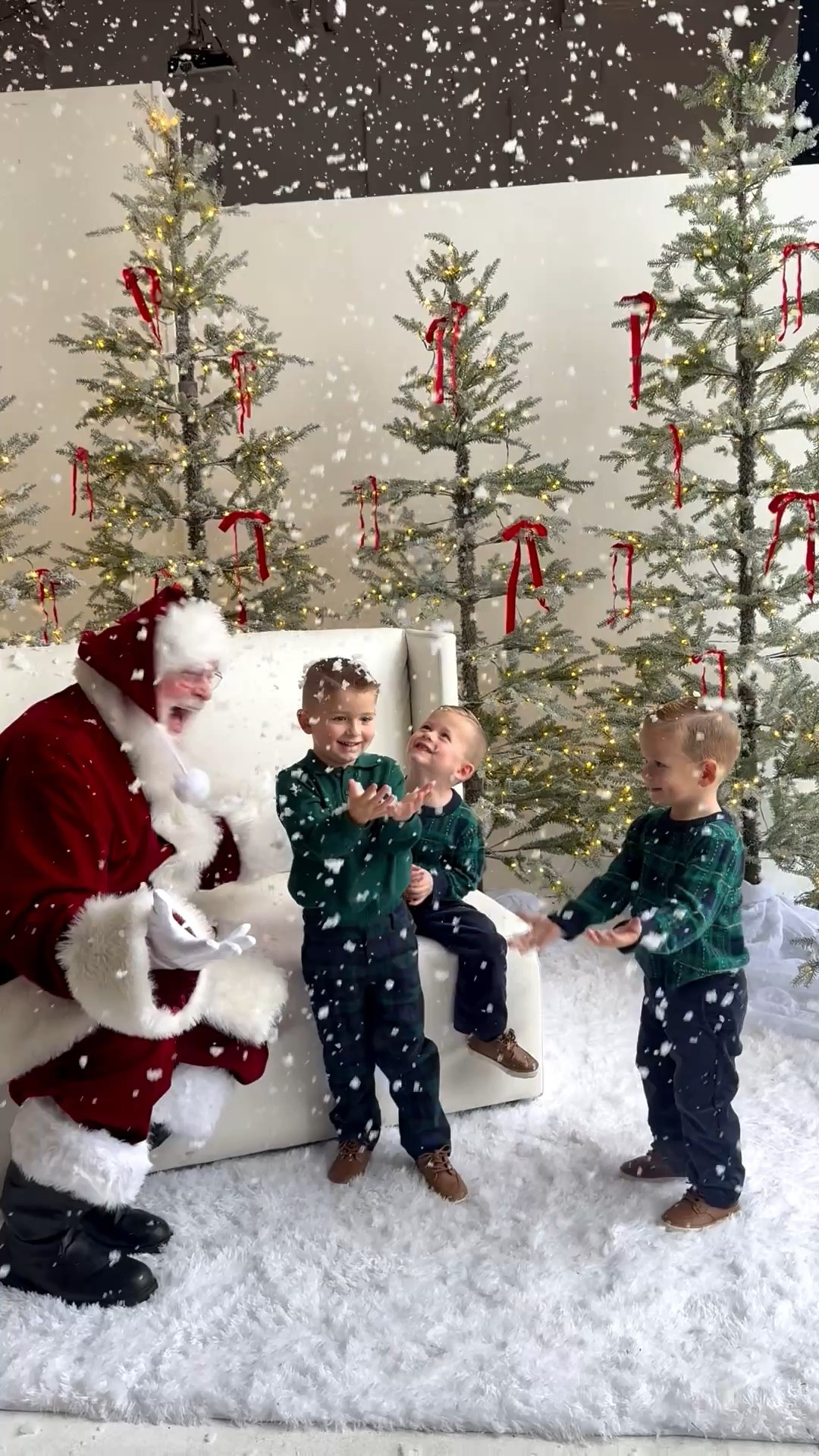 That Christmas magic❤️🎅🏼✨ linked the boys outfits here for our Christmas pictures with Santa! Seeing Christmas through their eyes is the absolute best! #christmas #christmaspictures #familychristmaspictures #familychristmas #janieandjack #toddlerboy #boychristmaspictures #santa #santapictures 

#LTKHoliday #LTKFindsUnder100 #LTKKids