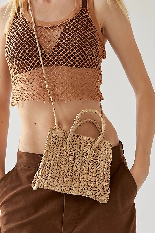 Mini Straw Tote Bag | Urban Outfitters (US and RoW)