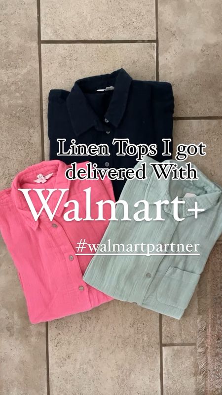 #walmartpartner Like and comment “LINENTOP” to have all links sent directly to your messages. Ordered these tops with my Walmart + order and they’re so good! Perfect going into spring/summer. 
.
I know I’ve shared it before but love using Walmart+ they have free delivery over $35 (restrictions apply) such a great deal! @walmart #walmartplus 
.
#walmartfinds #walmartfashion #springoutfit #springstyle #casualoutfit 

#LTKstyletip #LTKfindsunder50 #LTKsalealert