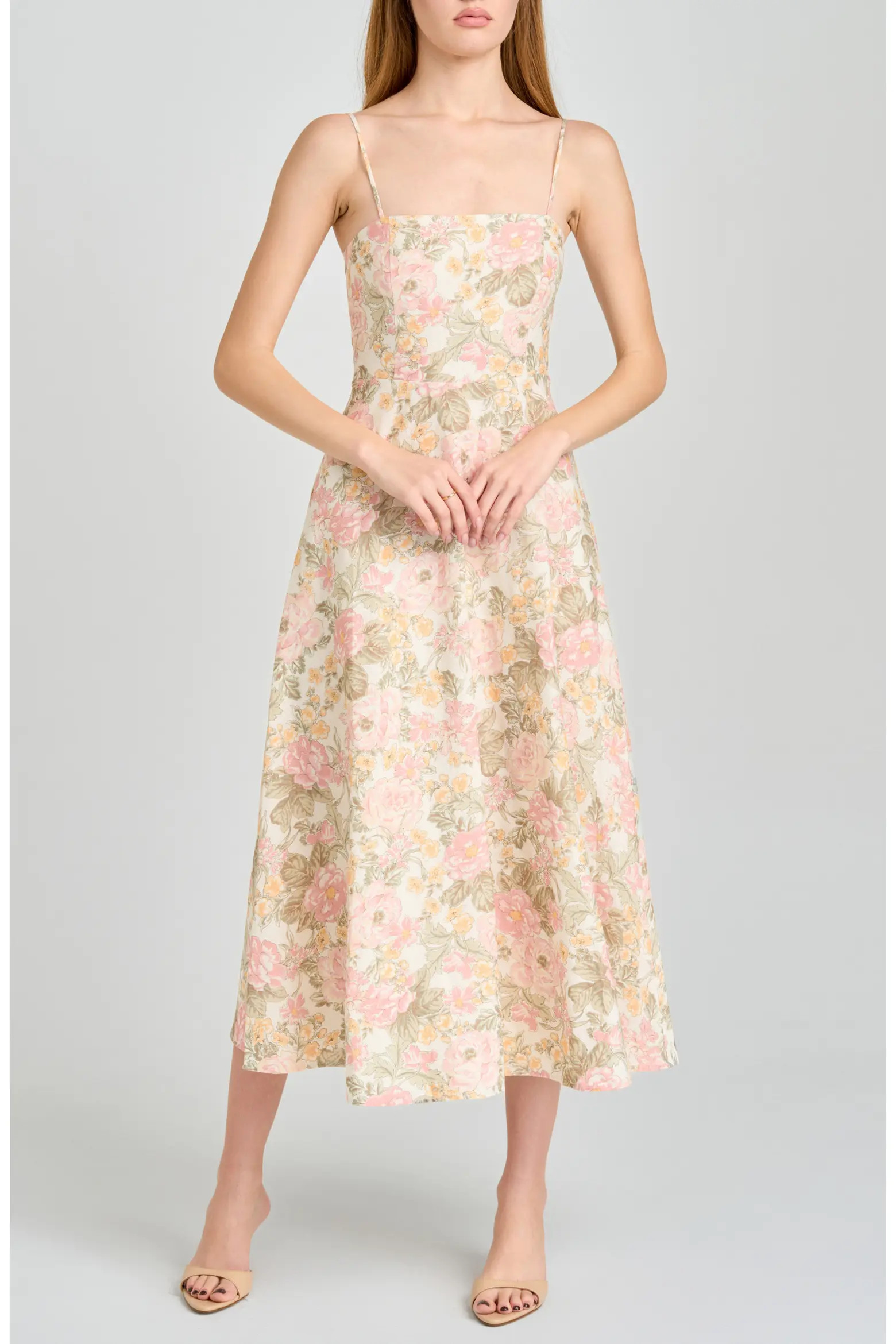 Josefina Floral Fit & Flare Midi Dress (Women) | Nordstrom | Nordstrom