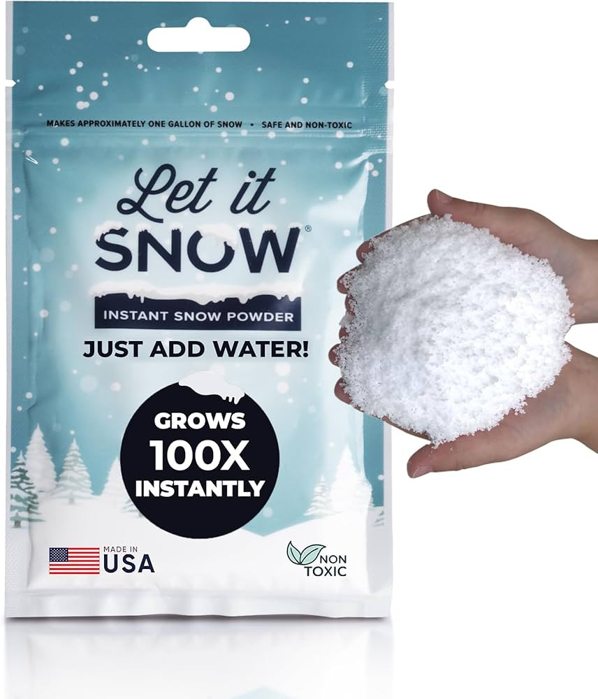 Let It Snow Instant Fake Snow Powder – Made in The USA, Perfect for Kids, Holiday Decorations, ... | Amazon (US)