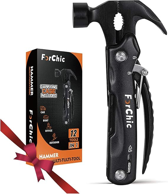 12 in 1 Hammer Multitool, Stocking Stuffers for Adults, Mens Gifts for Christmas, White Elephant ... | Amazon (US)
