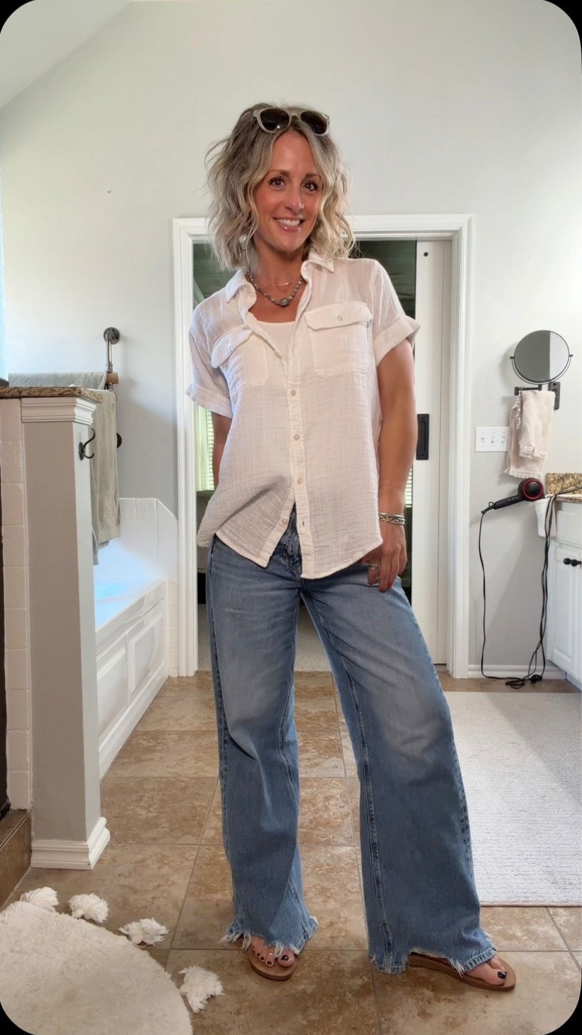 Casual Sunday church outfit for spring 

#LTKmomlife #LTKootd #LTKOver40