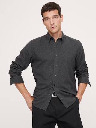 Standard-Fit Lightweight Flannel Shirt | Banana Republic (US)