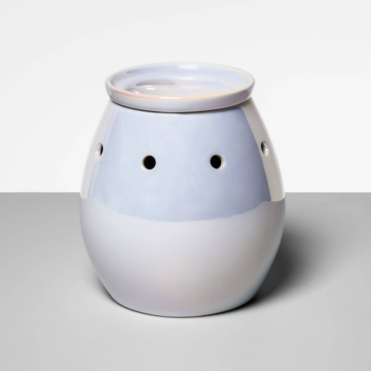 5.2" x 5.2" Stoneware Iridescent Wax Warmer White - Opalhouse™ | Target