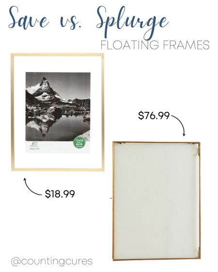 Want to personalize your walls with floating frames? I got two options for you! You can splurge on these frames from Pottery Barn or save a few bucks when you get it from Amazon.

Save vs. Splurge, savers, Pottery barn finds, Pottery barn faves, Amazon finds, Amazon faves, home finds, home favorites, home decor inspo, décor, diy décor, living room decor inspo, living room decor idea, look for less

#LTKkids #LTKfamily #LTKhome