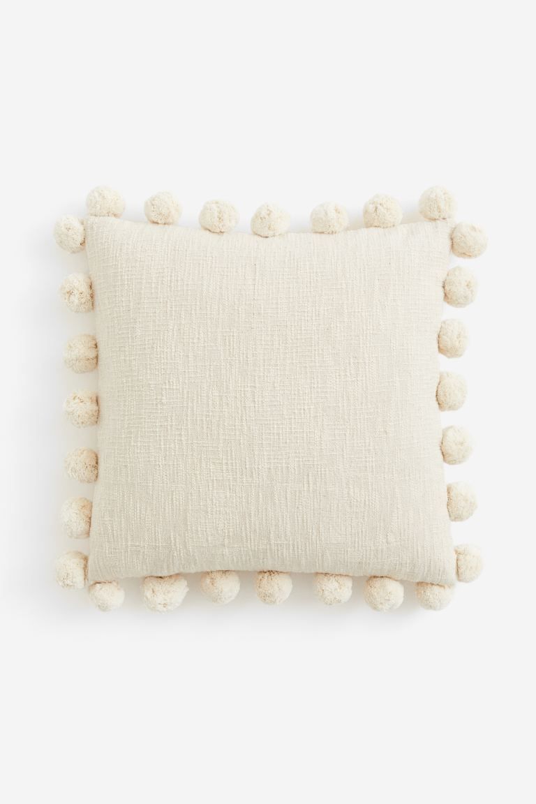 Cotton Cushion Cover - Light beige - Home All | H&M US | H&M (US + CA)