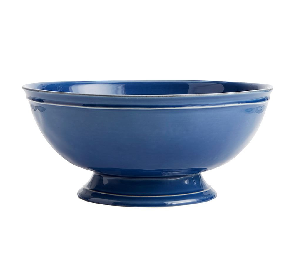 Cambria Handcrafted Stoneware Large Footed Serving Bowl | Pottery Barn (US)