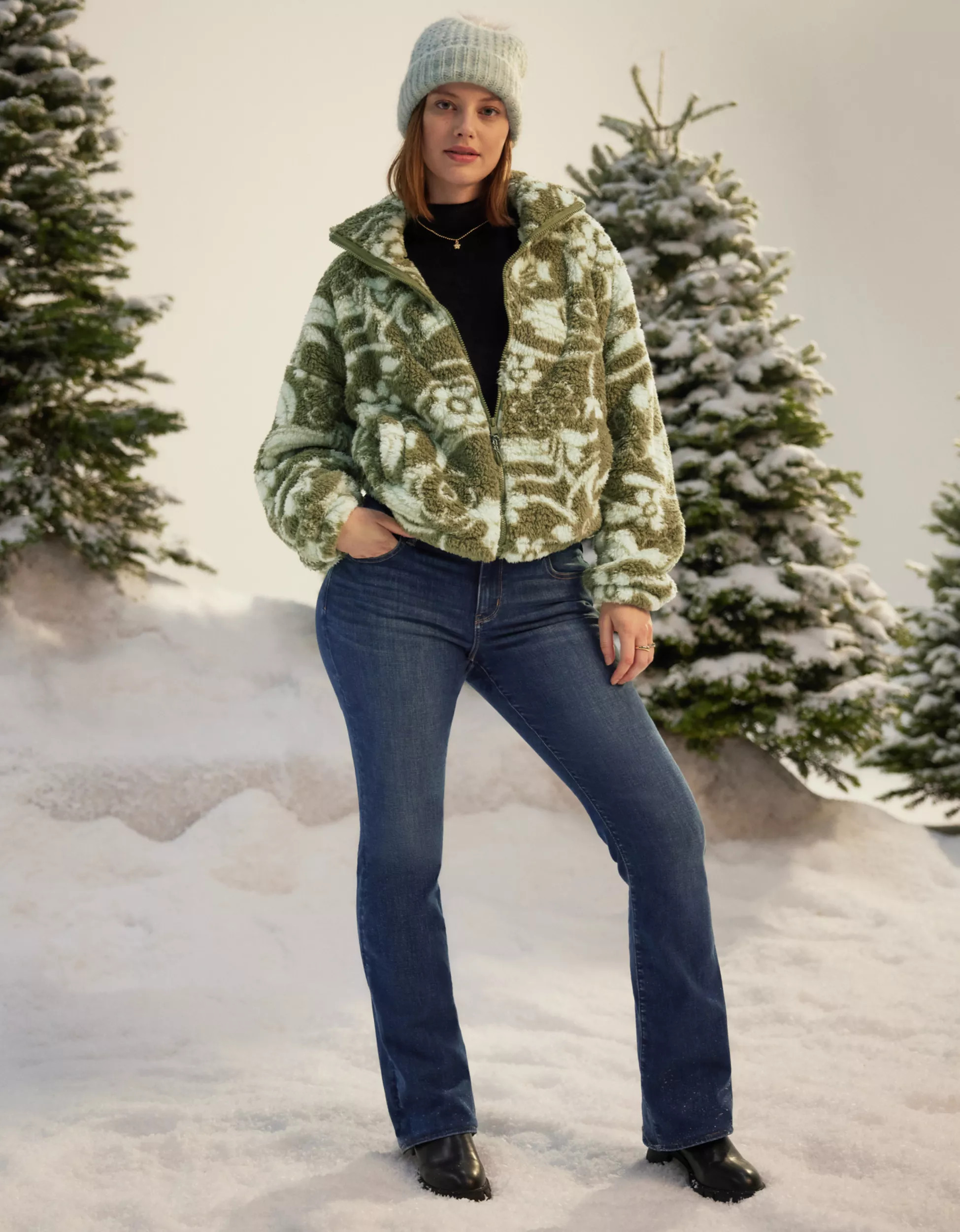 AE Next Level Curvy Low-Rise Kick Bootcut Jean | American Eagle Outfitters (US & CA)