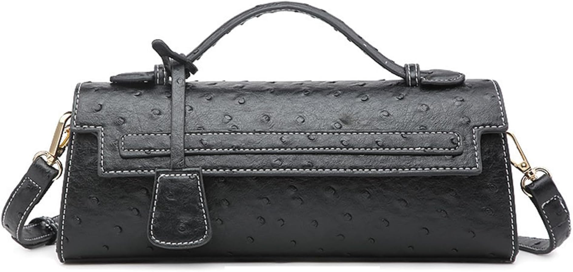 women's top-handle handbags,Ostrich & serpent Pattern – clutch Purse,designer crossbody bags fo... | Amazon (US)