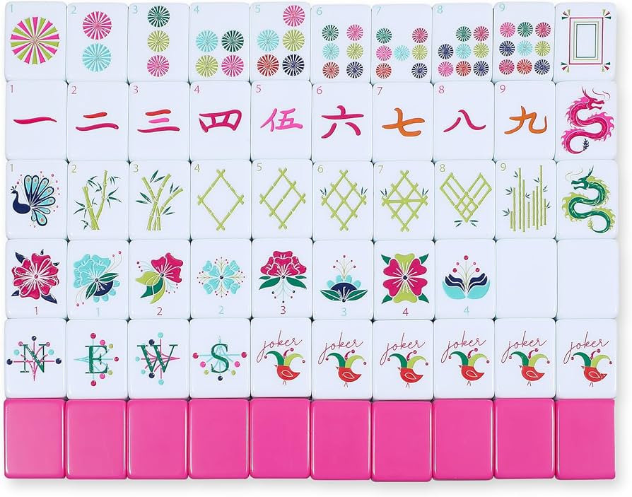 American Mahjong Tile Set, 160 Pcs 1.2 Inch Hand Carved Mahjong Tiles for Family Night, Ma Jiang ... | Amazon (US)