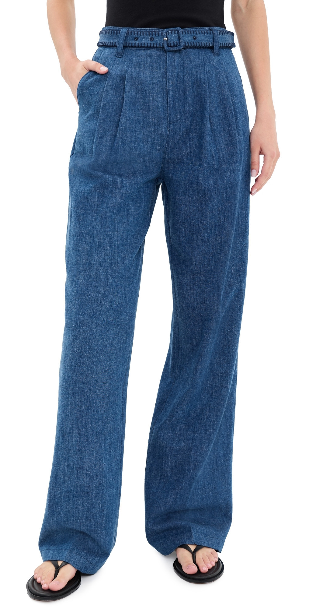 PAIGE Acacia Denim Pants Tidepool 8 | Shopbop