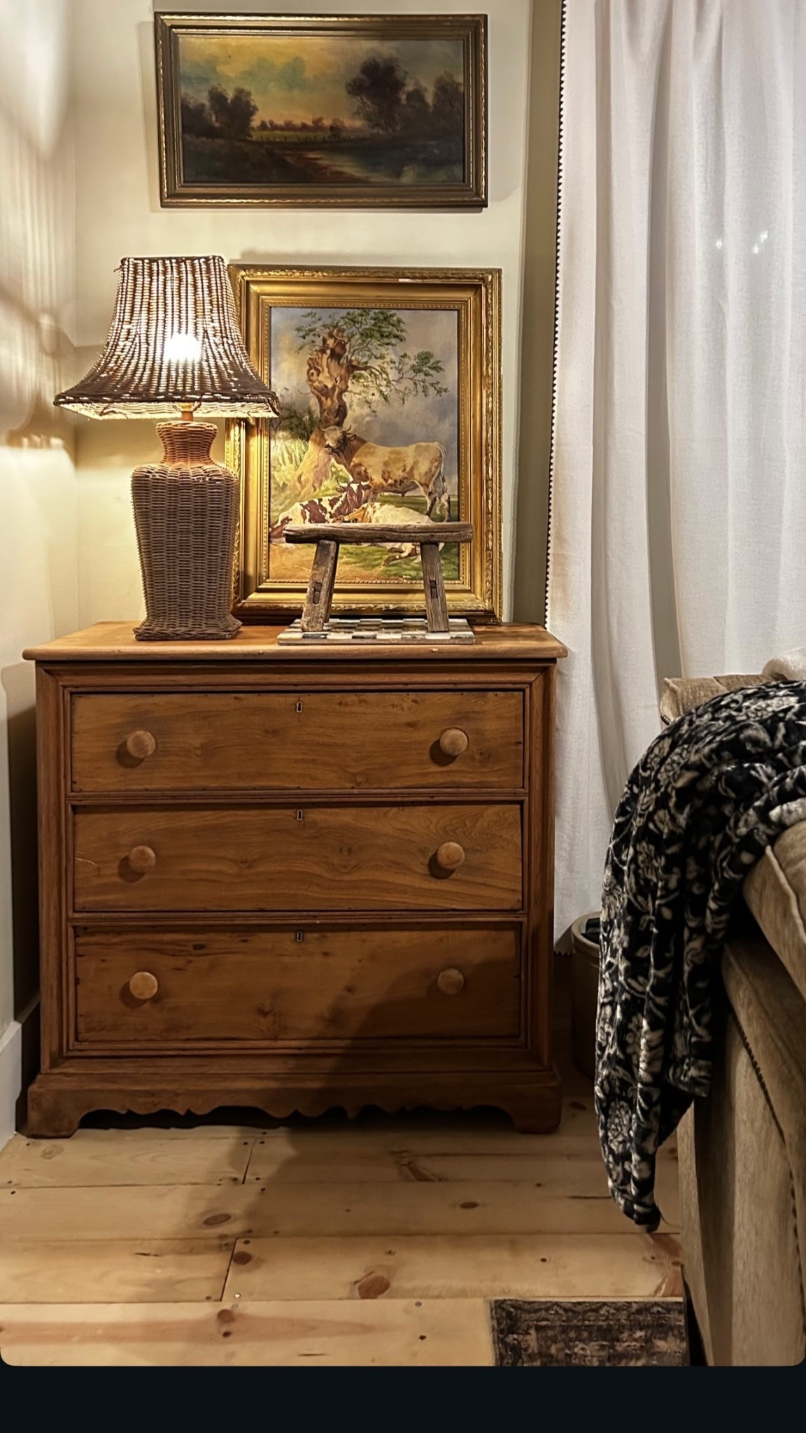 Similar rattan lamp to my vintage one I found! 😍 

#LTKHome