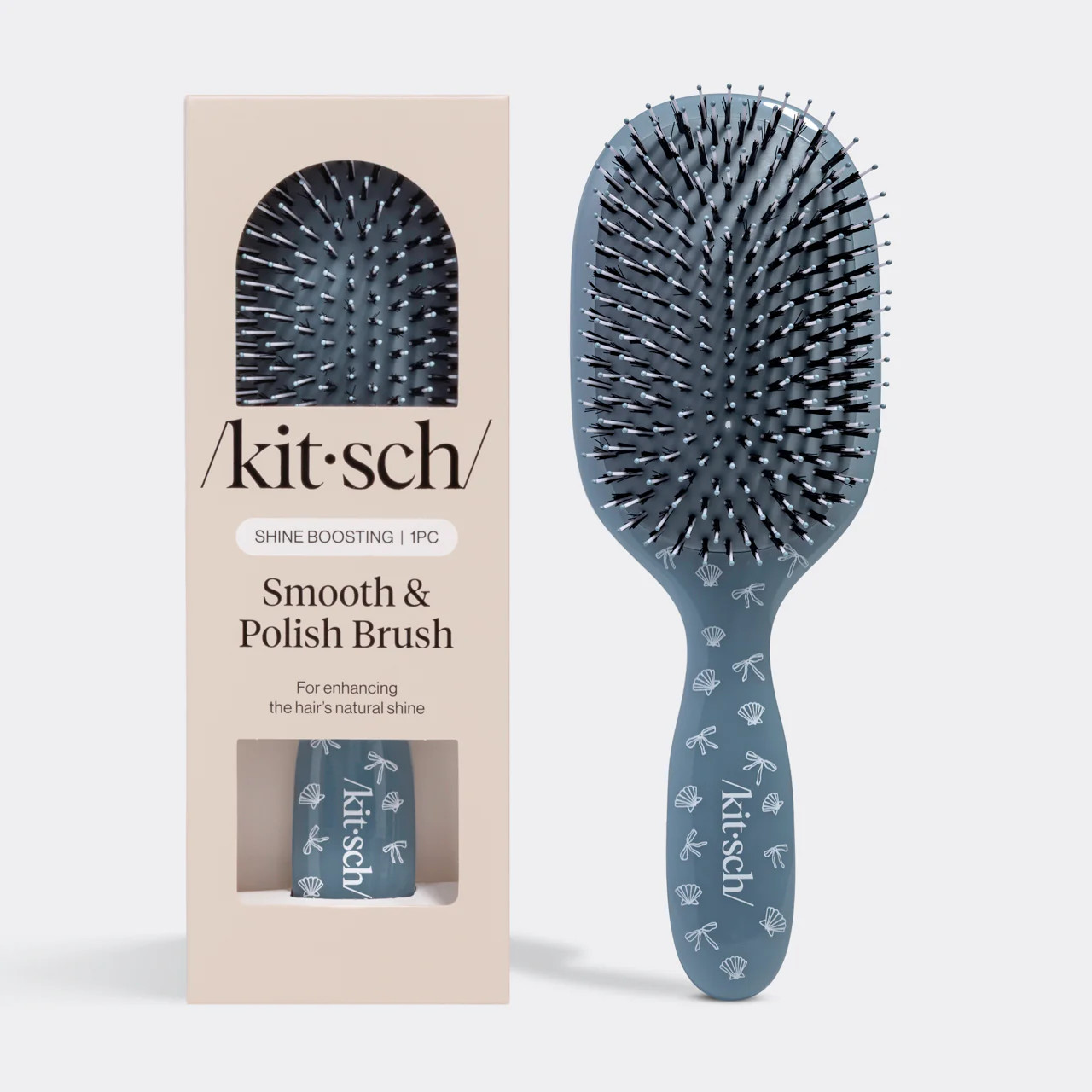 Coastal Blue Print Smooth & Polish Brush | Kitsch