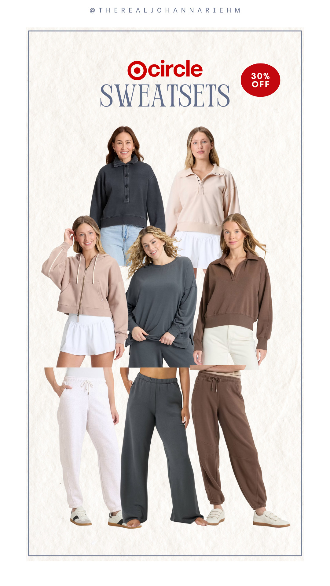 Cozy girl season is here 🍂 Rounded up my favorite Target sweatsets that are 30% off today for Circle Week! Such good fall staples, snag what you can before sizes start to sell out. 

 #LTKSeasonal #LTKSaleAlert #LTKStyleTip