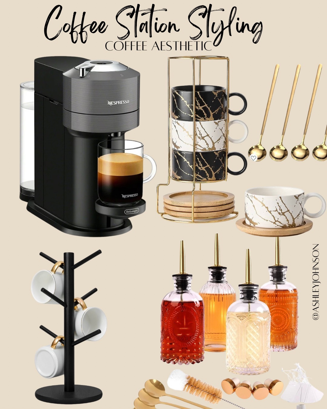 I love my aesthetic coffee station and these are a few of my favorite finds I’ve gotten or have on my coffee wishlist that I eventually would like to get once I have it in my budget. ☕️