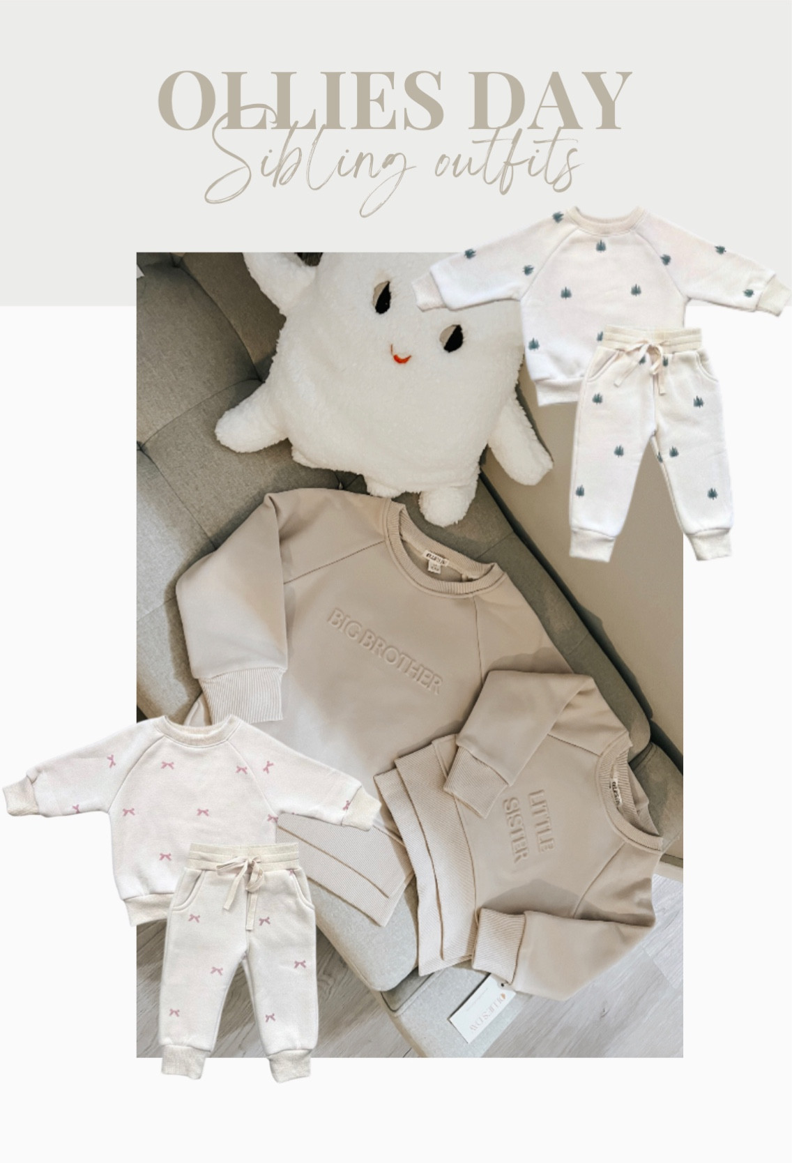 Brig brother / little sister matching crews from Ollie's day! These are so adorable and even cuter in person, extremely soft too!! We are so excited for baby girls arrival this winter! 

They also have little brother and big sister! I sized up a little so they can both wear them when she's here 🥹🫶🏼

Baby girl, baby boy, matching baby clothes, brother and sister, matching brother and sister outfit, baby outfits, toddler outfits

#LTKfamily #LTKfindsunder50 #LTKbaby