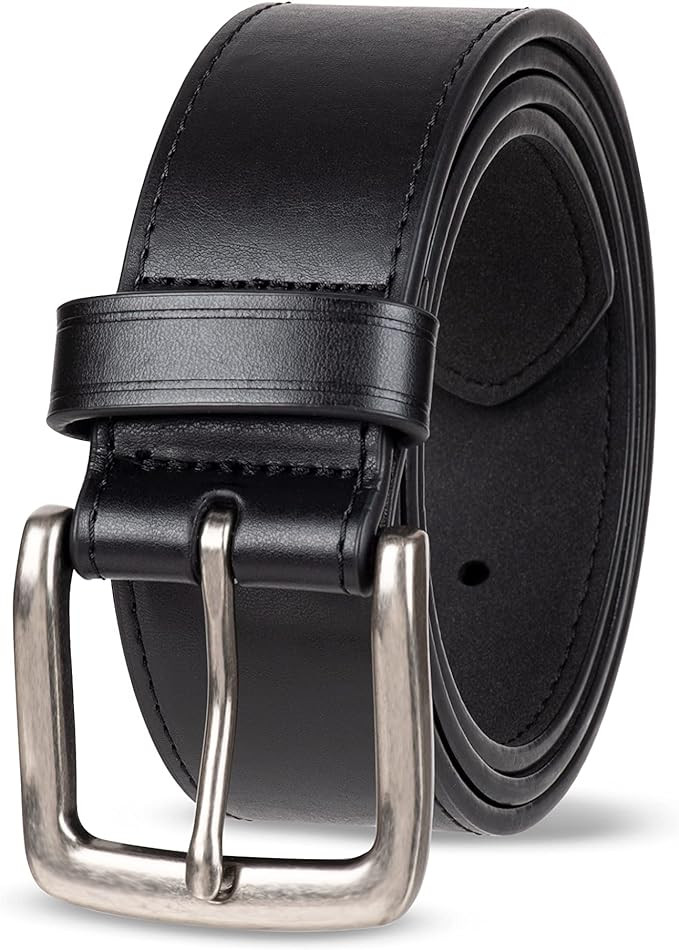 Amazon Essentials Men's Raw Edge Jeans Belt | Amazon (US)