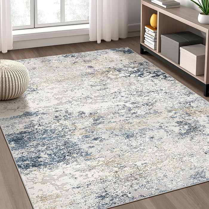 Area Rug 5x7 Abstract Low Pile Carpet Rugs for Living Room Bedroom Dining Room Home Office Farmho... | Amazon (CA)