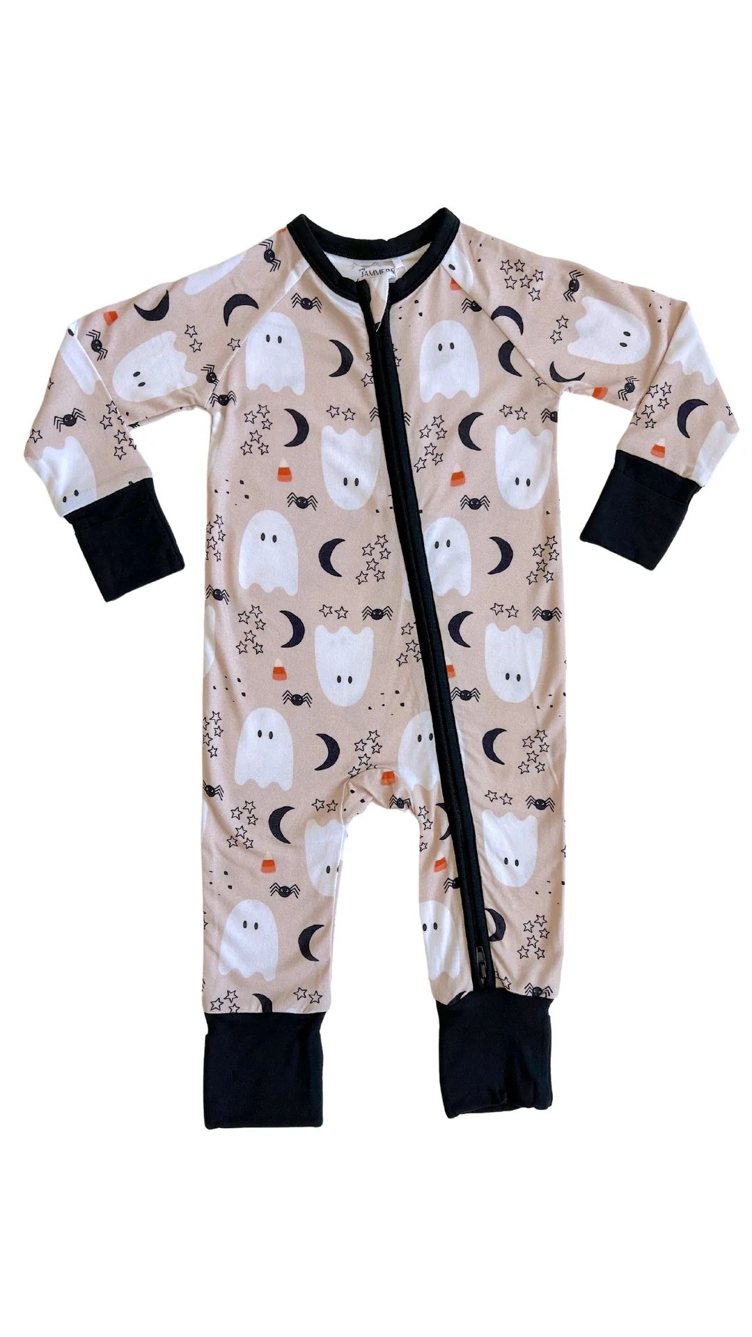 PRE ORDER Neutral Halloween Zipper Romper | In My Jammers