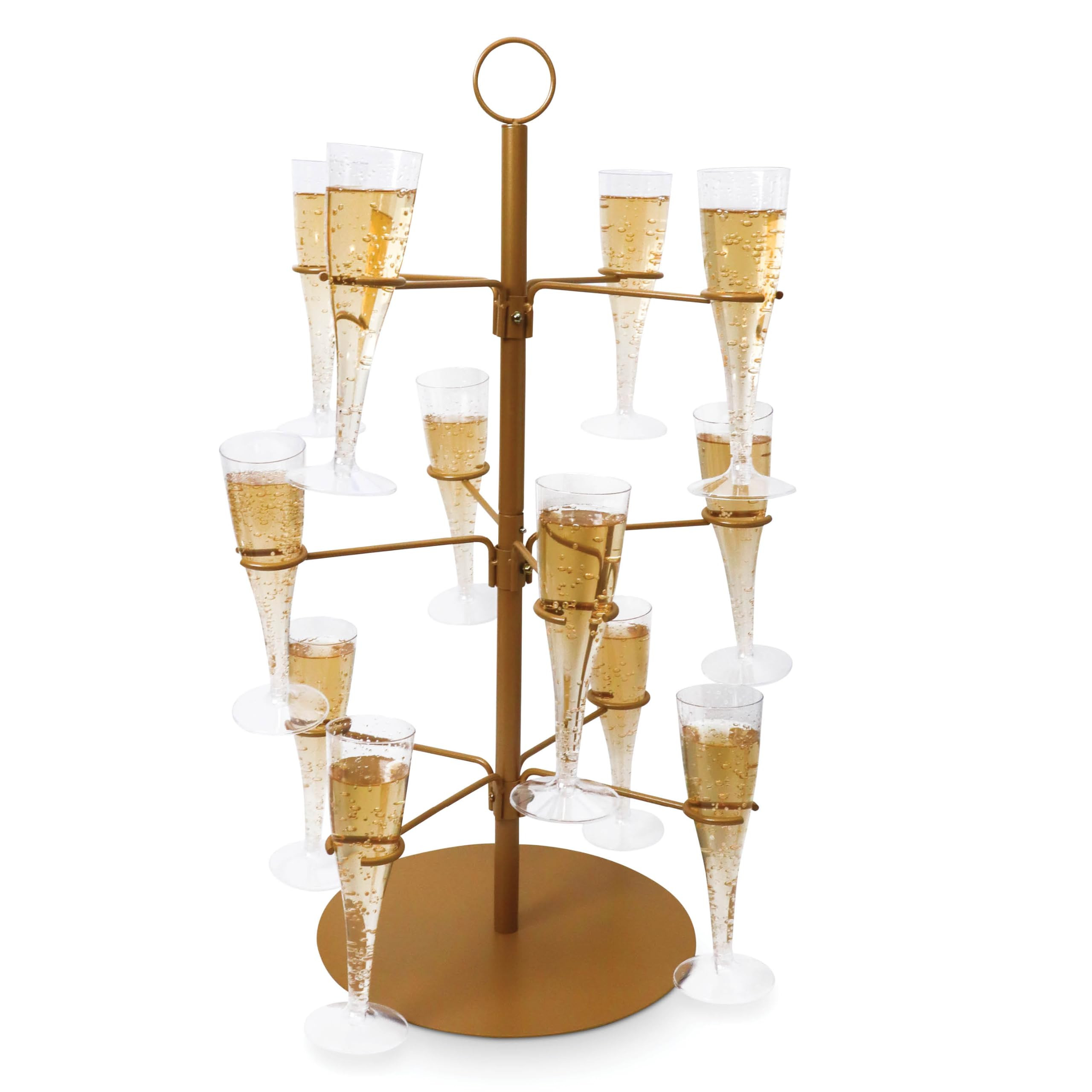 Cocktail Tree Stand, Wine Glass Flight Tasting Display For Drinks, 3 Tier - 12 Holders For Champa... | Amazon (US)