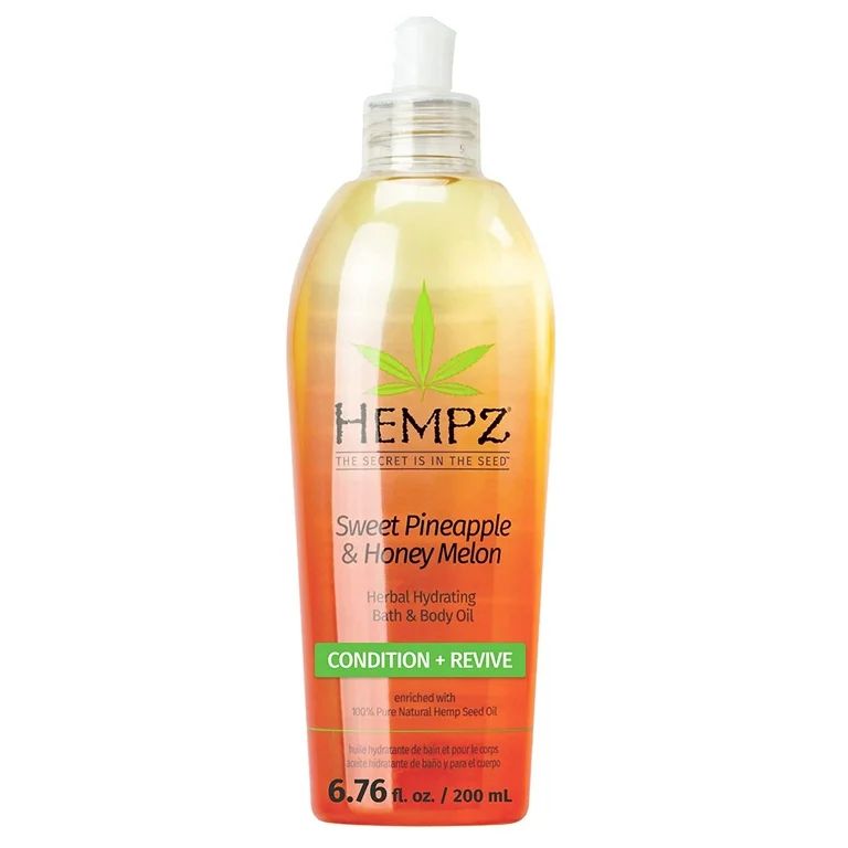 Hempz Hydrating Bath and Body Oil for Women, Sweet Pineapple & Honey Melon - Conditioning Body Mo... | Walmart (US)