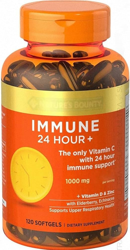 Natures_Bountys_Immune Support 24 Hour+ Vitamin C Supplement with Elderberry, Echinacea, Vitamin ... | Amazon (US)