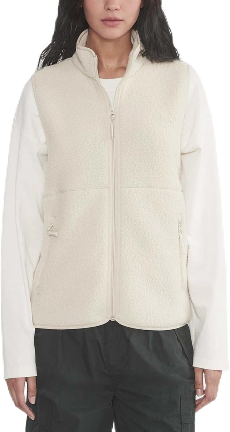 Sherpa Fleece Vest for Women Trendy Warm Sleeveless Vests Jacket Lightweight Zip Coats with Pockets Fall Outerwear | Amazon (US)