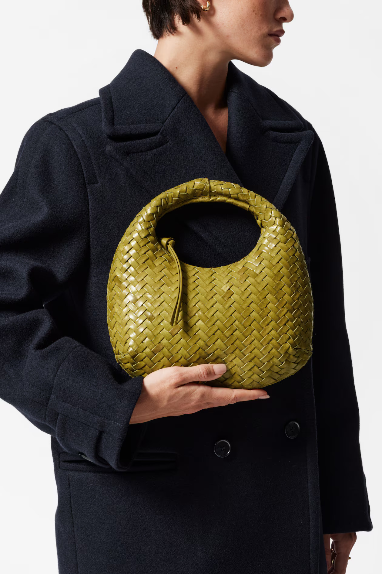 Small Braided-Leather Bag - Olive - Ladies | H&M GB | H&M (UK, MY, IN, SG, PH, TW, HK)