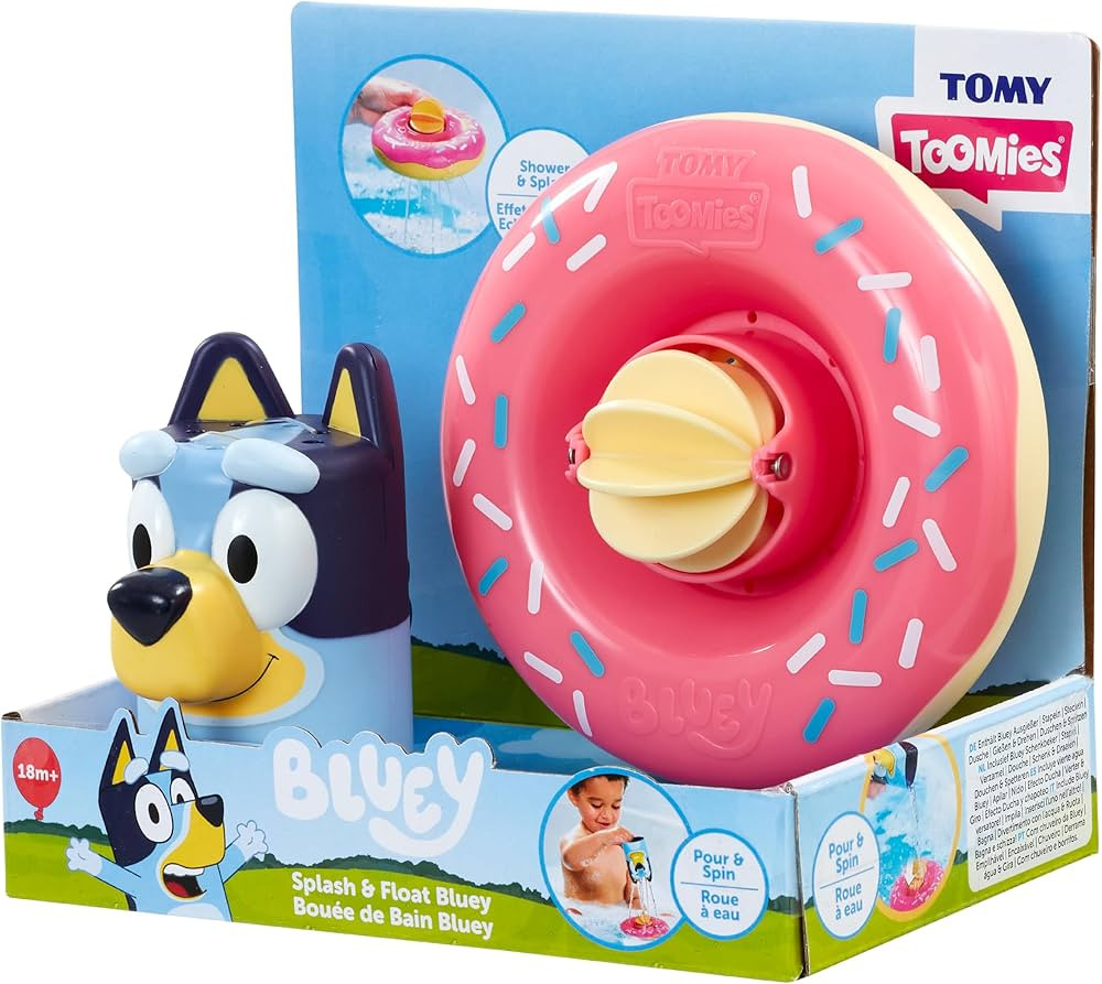 Tomy Toomies Bath Buoys Bluey Bath Toys with Pourer and Float with Water Wheel - Sensory Water To... | Amazon (US)